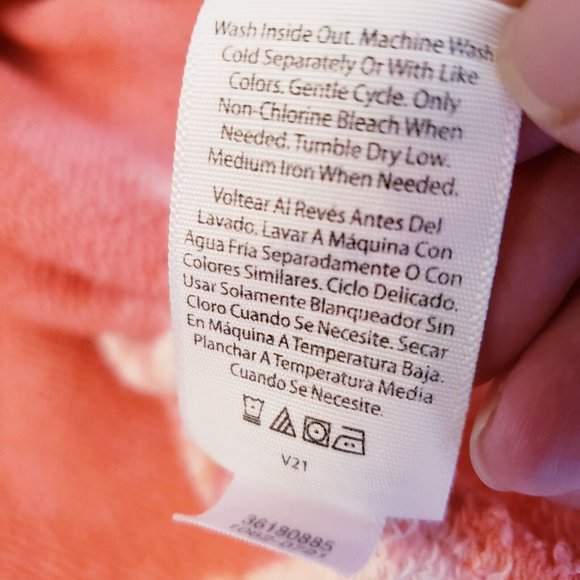 Time & Tru Womens XL Sweatshirt Pink Handcraft Tie-Dyed Graphics Side Slits - Picture 13 of 15